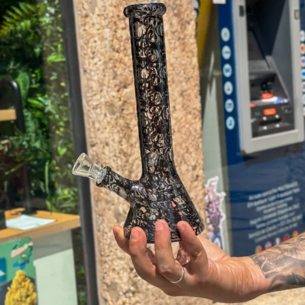 Bong de Vidro - Skull Black
