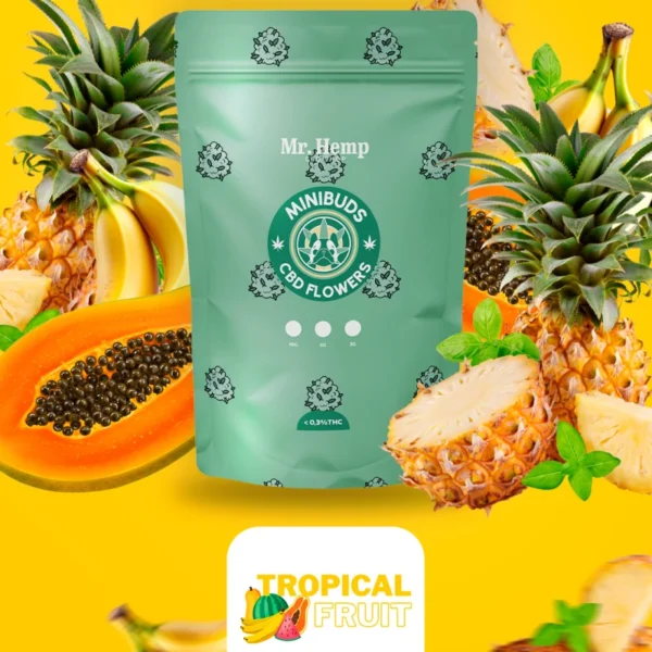 Mini Buds de CBD 10g - Tropical Fruit